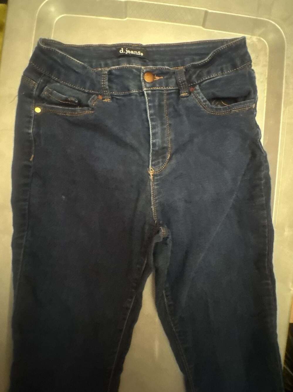 d.jeans Women's Dark Wash Skinny Denim Jeans Size 8 - Picture 2 of 6